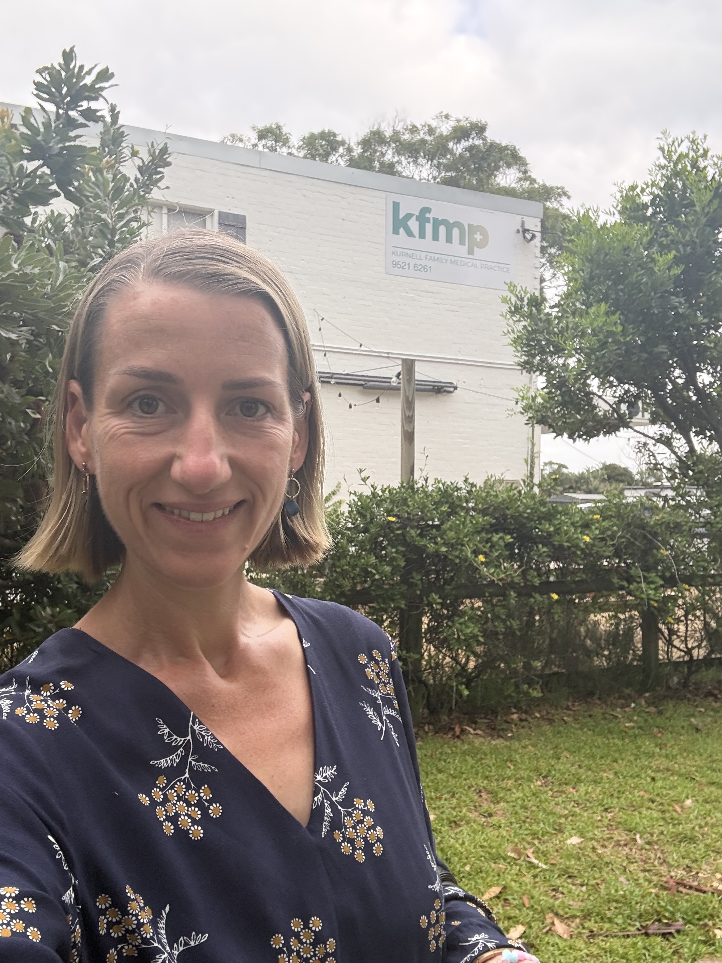 Dr Rebekah Hoffman outside Kurnell Family Medical Practice